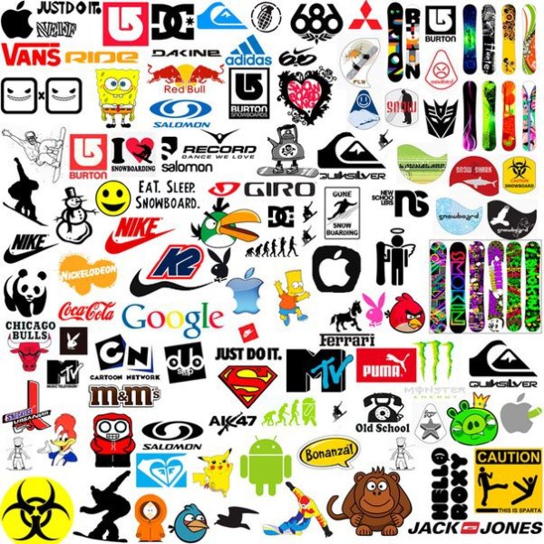 Скейт наклейки бренды