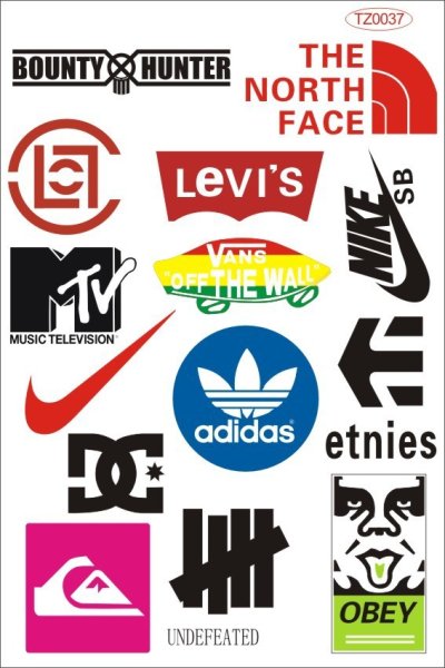 Термотрансферные наклейки для одежды бренды