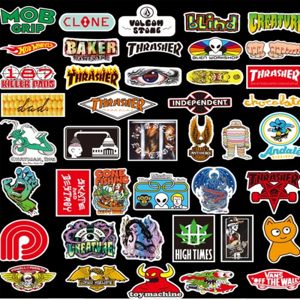 Наклейки логотипы брендов