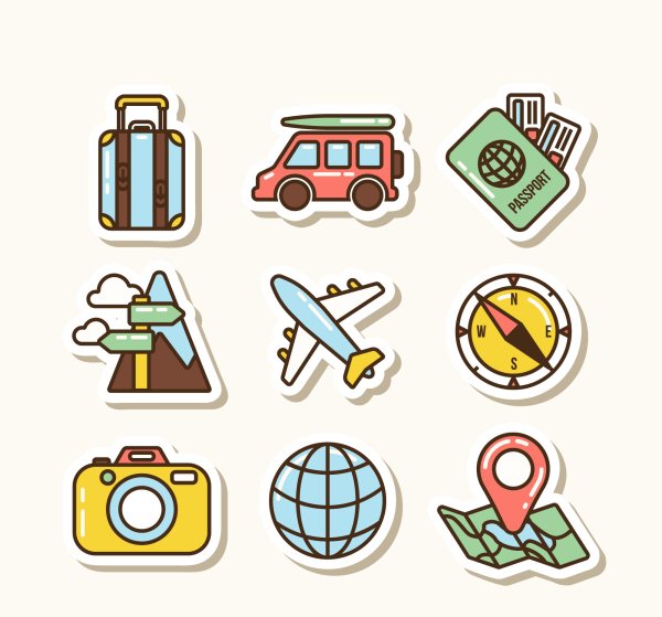 Стикер "путешествие"