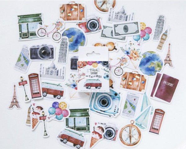 Путешествия (с наклейками)