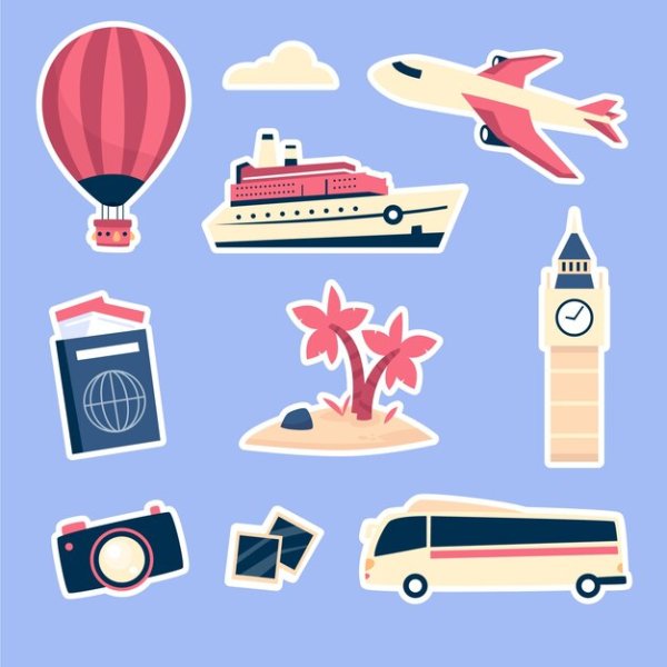 Наклейки путешественника
