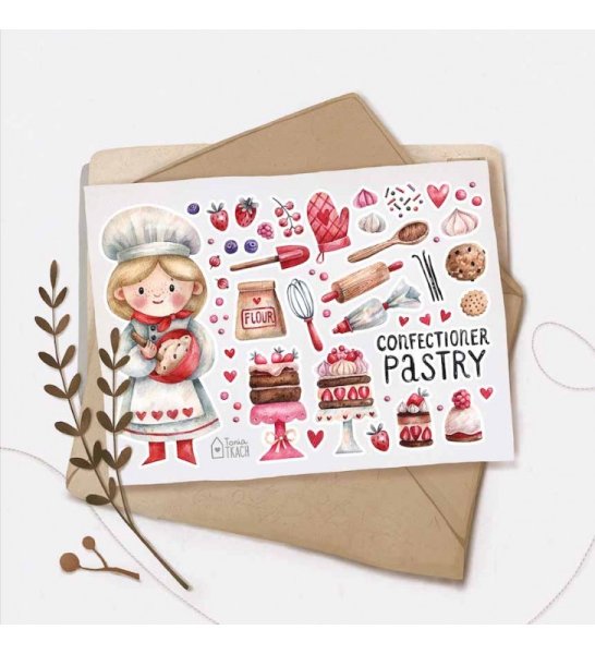 Наклейки для кондитера