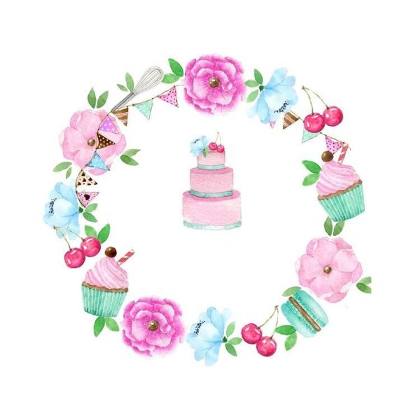 Акварельный логотип