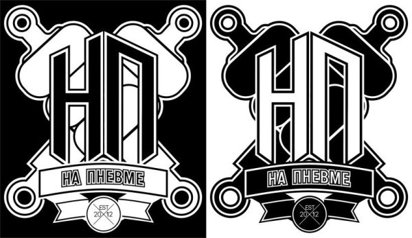 Наклейка на авто пневма