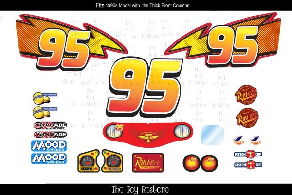 Молния Маквин наклейки