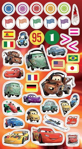 Этикетки на сок Тачки