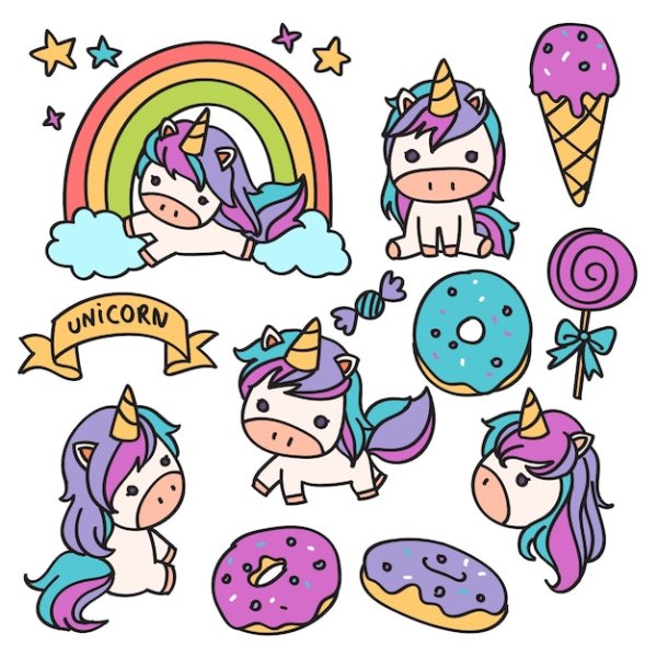 Стикер "Единорожки"