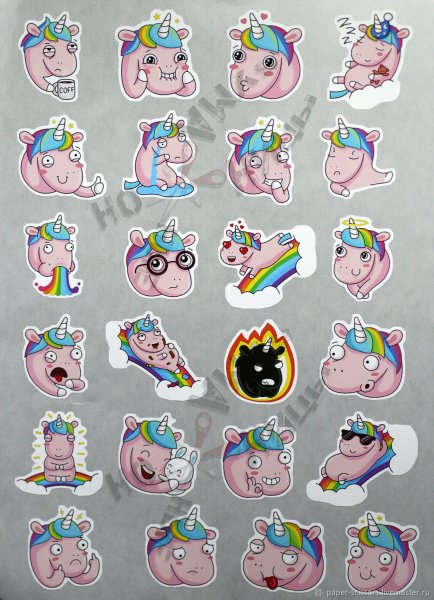 Наклейка Единорог