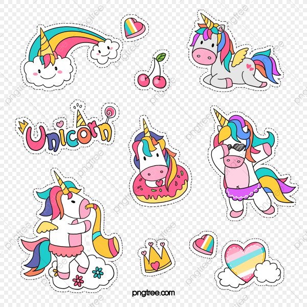 Стикеры "Единорог"