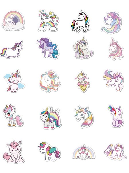 Большая наклейка Единорог