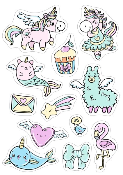 Наклейка Единорог