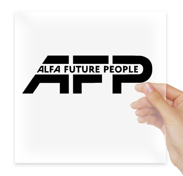 Большая наклейка наклейка Alfa Club