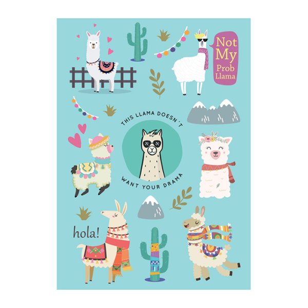 Контур наклеек ламы