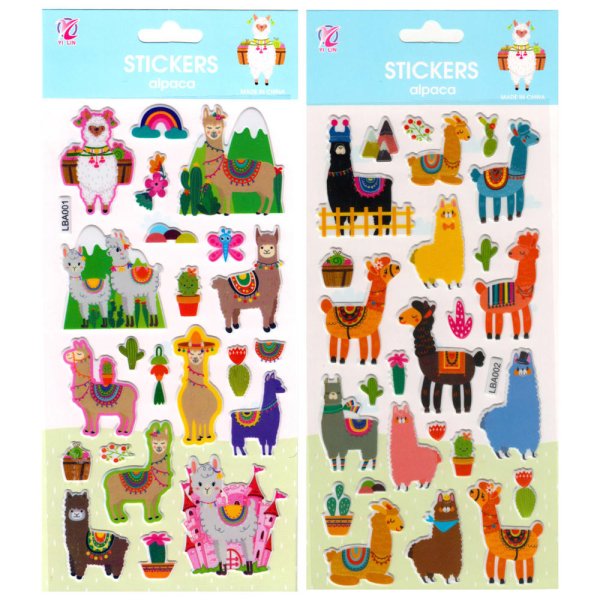 Наклейка 12*29 лама акн623,r-124