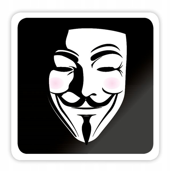 Анонимус маска стикер