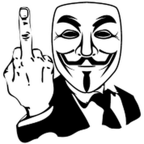 Маска Анонимуса без фона