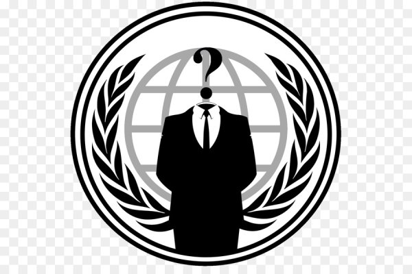 Маска Анонимуса контур