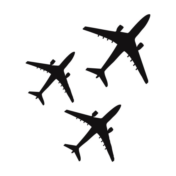 Наклейка на авто самолет