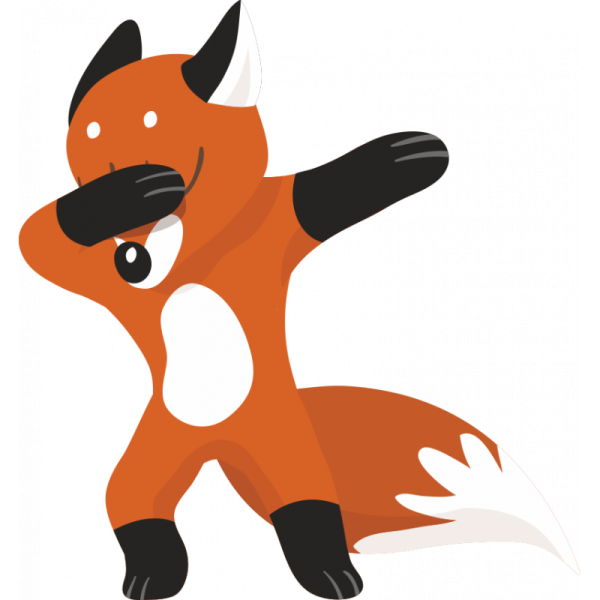 Наклейка - Лисичка