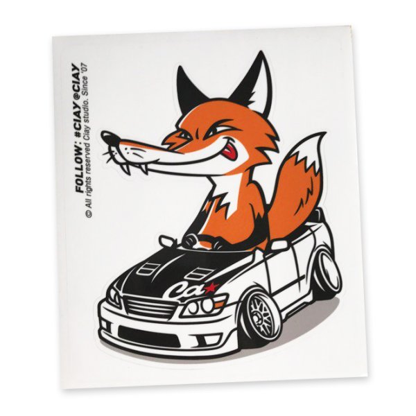 Наклейки лисята