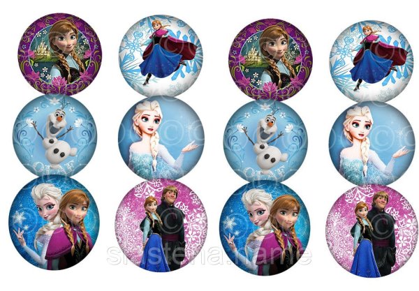 Эльза и Анна наклейки