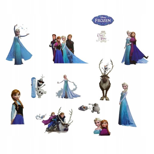 Наклейки с холодным сердцем