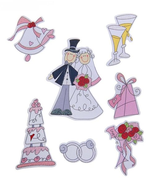 Свадебные наклейки