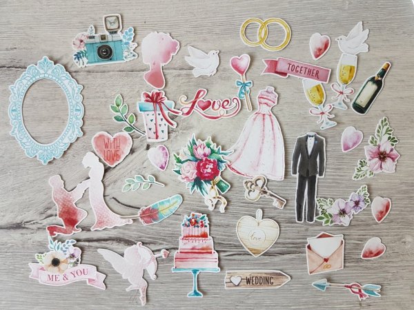 Свадебные Стикеры для скрапбукинга