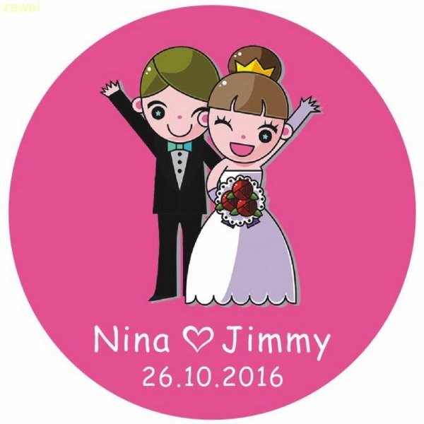 Свадебные наклейки