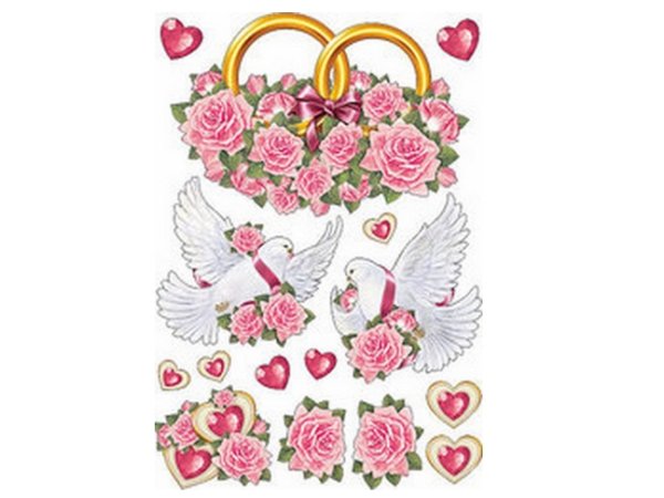 Наклейка на авто "свадьба"