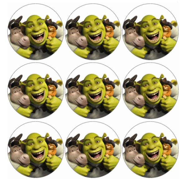 Наклейки Шрек