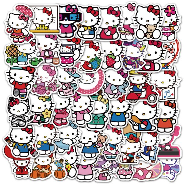 Стикеры на ногти hello Kitty