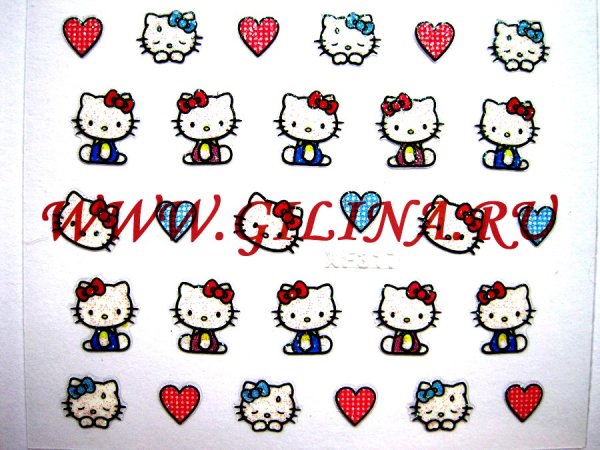 Набор стикеров Хелло Китти