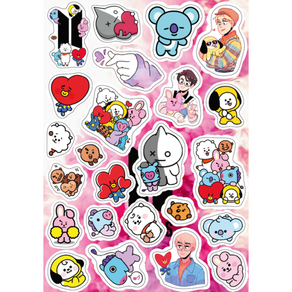 BTS logo Sticker bt21