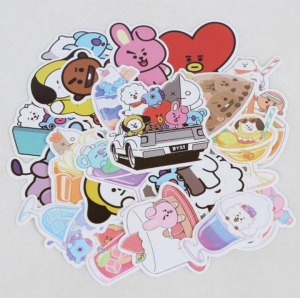 Bt21 наклейки