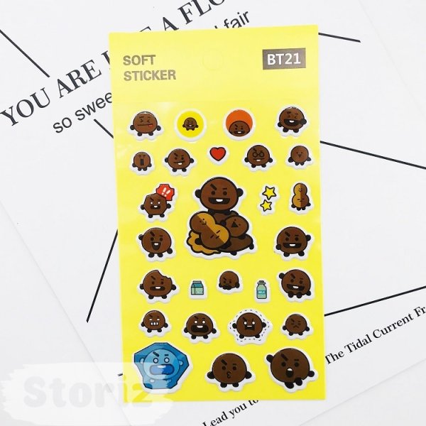 Набор наклеек bt21