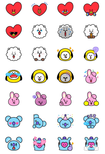 Bt21 Tata наклейка