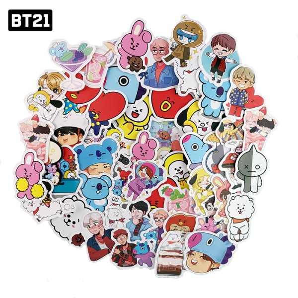 Объемные наклейки bt21