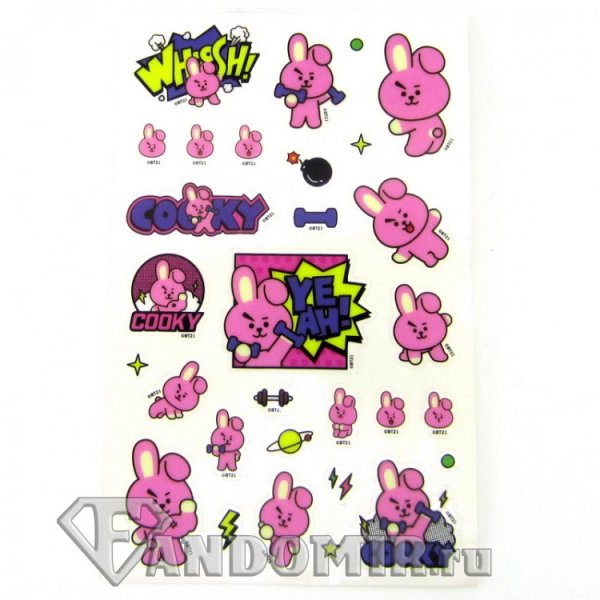 BTS наклейки Стикеры bt21