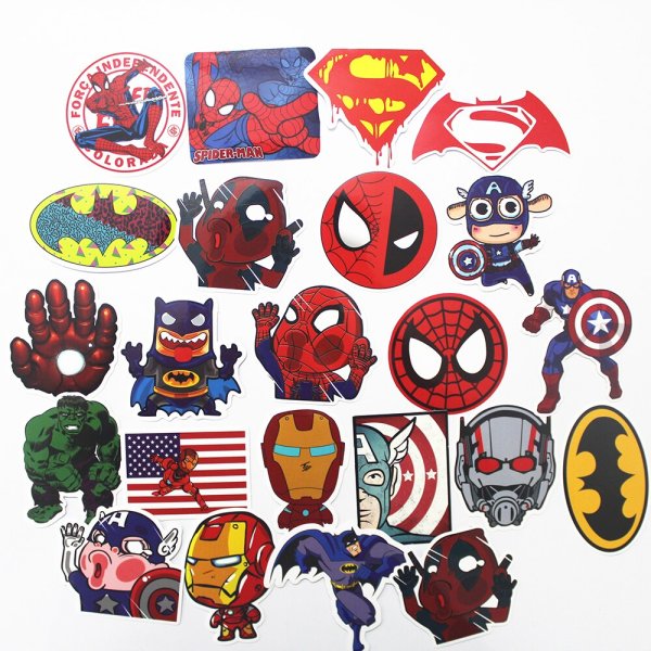 Герои Марвел наклейки