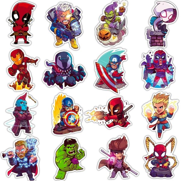 Наклейки с супергероями