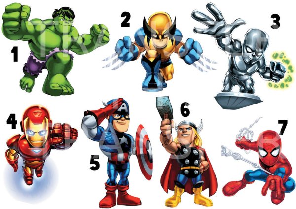 Наклейки Марвел