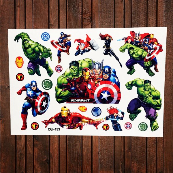Наклейки с супергероями