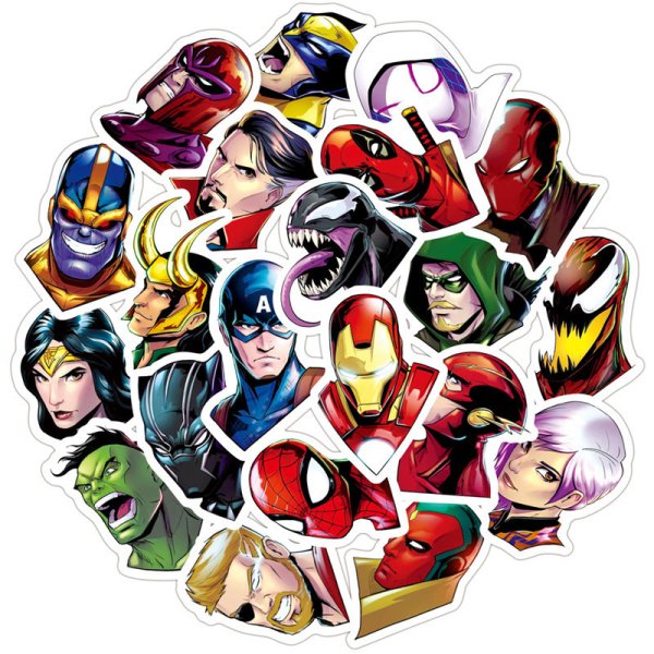 Супергеройские Стикеры наклейки