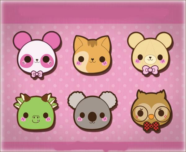 Кавайные мордашки животных