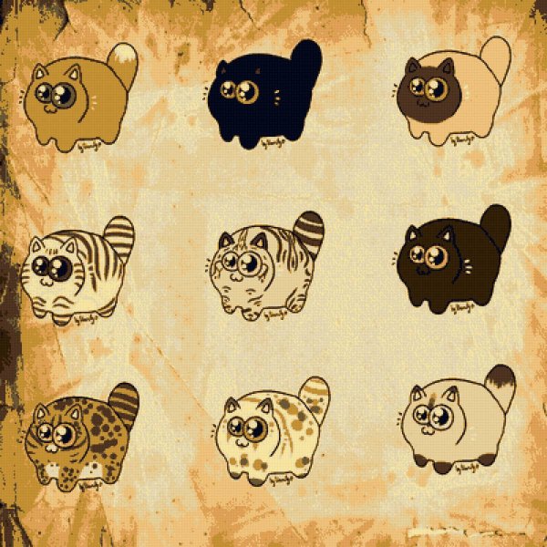 Милые животные много мультяшные