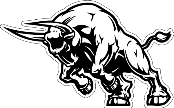 Наклейка бык