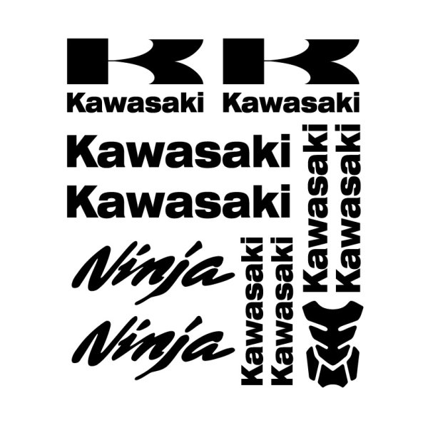 Наклейки Графика Kawasaki kdx220