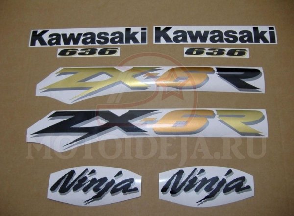 Наклейки на кроссовый мотоцикл Кавасаки